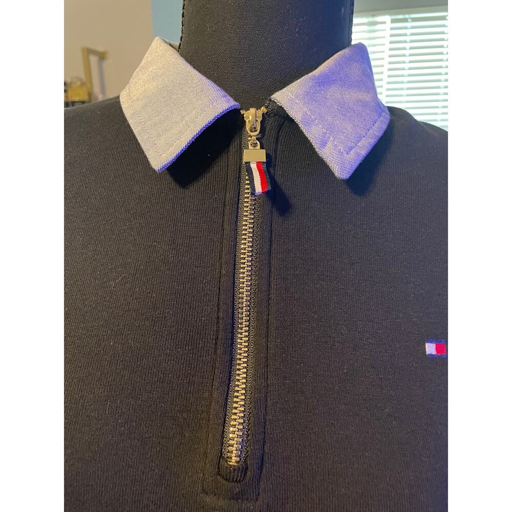 Tommy Hilfiger Black Sleeveless Zip Polo Tennis Dress PM - Picture 3 of 7